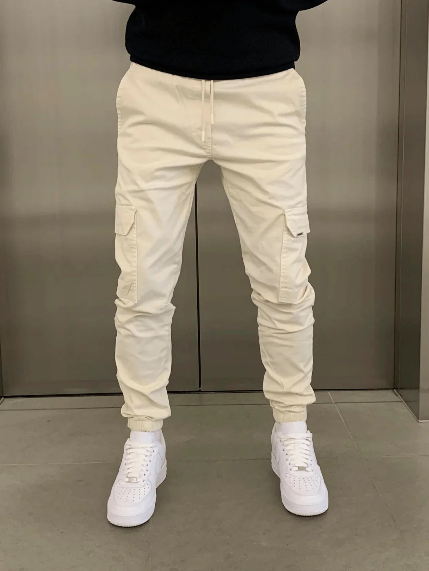 STEFANO | SPODNIE CARGO Z ELASTANU KOMFORTOWE