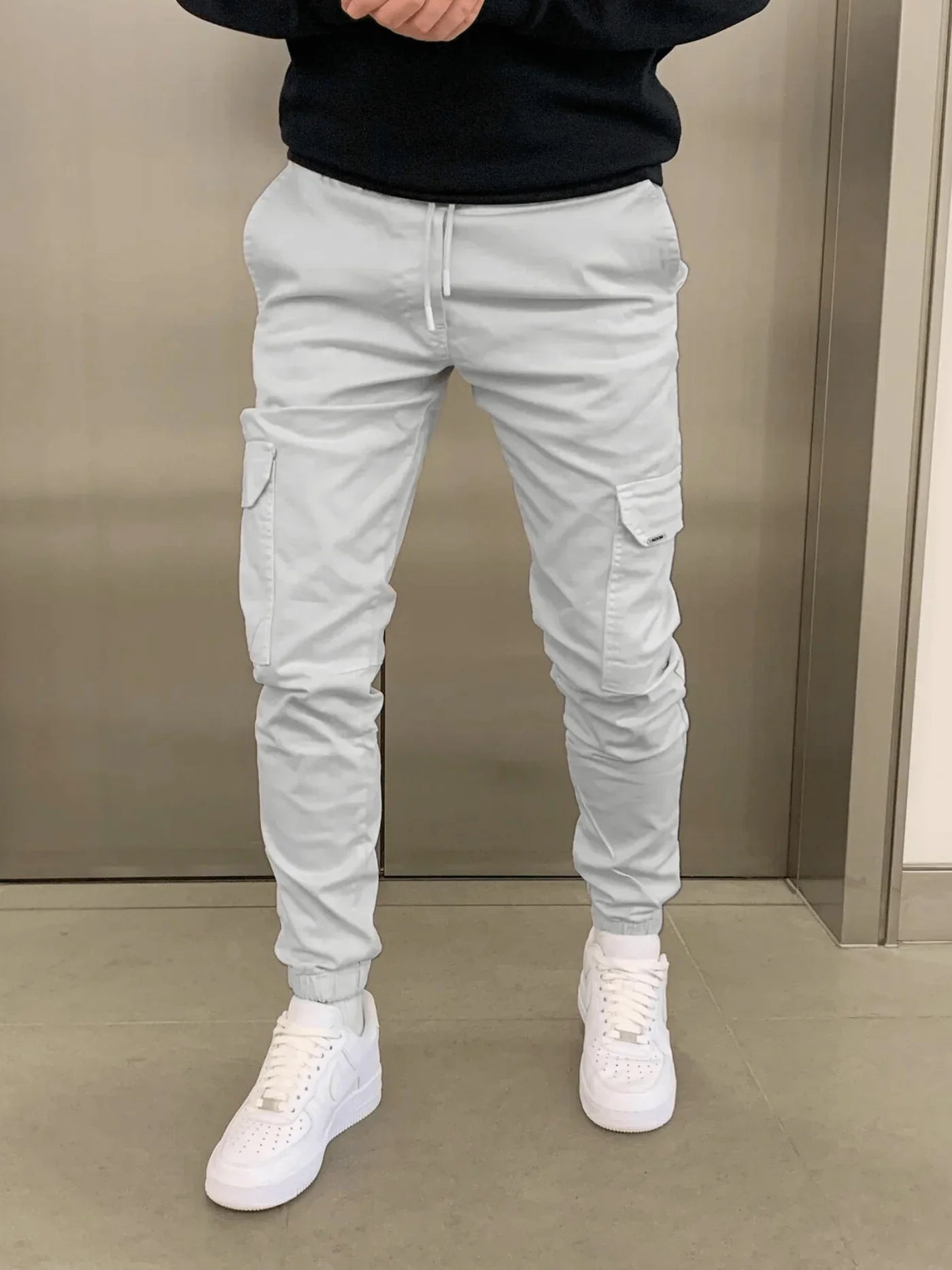 STEFANO | SPODNIE CARGO Z ELASTANU KOMFORTOWE